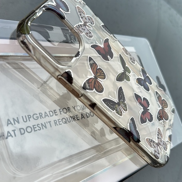 Velvet Caviar Vintage Butterfly iPhone 12 Pro Clear Case - Picture 3 of 5